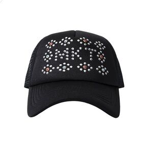 Market Black Studded Trucker Hat Snapback New Streetwear Casual Cap NWOT $49